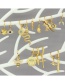 Fashion A Thorn Micro-set Zircon Animal Shooting Star Real Gold Plated Geometric Earrings