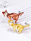 Fashion Red Alloy Cat Brooch