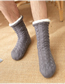 Fashion Men's Hemp Black Fleece In The Tube Floor Socks
