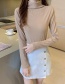 Fashion Coffee De Velvet Embroidery Bottoming Top