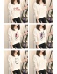 Fashion Fluorescent Feather Printed Long-sleeved Round Neck T-shirt