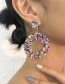 Fashion Color Geometric Round Rice Bead Earrings