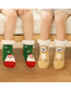 Fashion Santa Claus Christmas Thick Printed Baby Non-slip Floor Socks