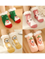 Fashion Double Elk Christmas Thick Printed Baby Non-slip Floor Socks