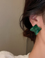 Fashion C-shaped Trumpet Alloy Round Oil Drop Geometric Earrings