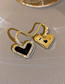 Fashion Black Micro-inlaid Zirconium Full Diamond Love Earrings