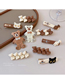Fashion White And Brown Brown Bear Bear Knitted Cat Alphanumeric Hairpin