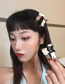 Fashion Mi Bai Xiong Bear Knitted Cat Alphanumeric Hairpin