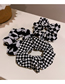 Fashion Small Square Checkered Pleated Hair Tie