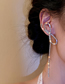 Fashion Silver Asymmetrical Earrings With Diamond Bow