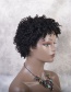 Fashion Black High Temperature Silk Chemical Fiber Hair Cover African Small Curly Wig