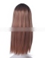 Fashion Gradient Gradient Color Long Straight Hair Wig Full Headgear