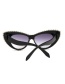 Fashion Color Mixing Alloy Color Diamond Cat Eye Sunglasses