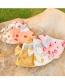 Fashion Yellow Bow Children's Printed Bowknot Breathable Mesh Fisherman Hat