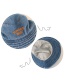Fashion Blue Children's Letter Embroidery Fisherman Hat