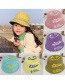 Fashion Yellow Children's Smiley Letter Printed Fisherman Hat