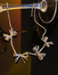 Fashion Silver Alloy Bow Necklace