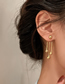 Fashion Gold Metallic Gold Ball Tassel Earrings