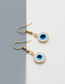 Fashion White And Blue Eye Earrings Resin Eye Earrings
