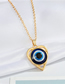 Fashion Gold Irregular Eye Slippers Palm Round Necklace