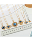 Fashion Silver Irregular Eye Slippers Palm Round Necklace