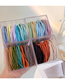 Fashion 50 Pastel Colors Threaded Rubber Sleeve Hair Band