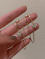 Fashion Silver Geometric Chain Tassel Earrings