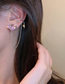 Fashion Star Pink Right Ear Diamond-studded Star Tassel Single Ear Bone Clip