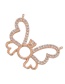Fashion Rose Gold Micro Diamond Hollow Butterfly Diy Accessories