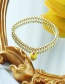 Fashion Yellow Copper Inlaid Zircon Drop Oil Beaded Bracelet