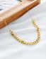 Fashion Gold Alloy Thick Chain Twist Necklace