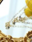 Fashion E 26 Letters Multi-layer Necklace With Copper Inlaid Zircon