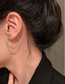 Fashion Ear Clip. Golden Medium Metal Geometric Circle Ear Clips