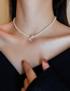 Fashion Gold Real Gold Electroplated Pearl Double Necklace