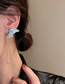 Fashion Silver Metal Wings Tassel Earrings