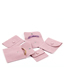 Fashion Pink (beaded Fleece) 9.5*7.5cm Flannel Snap Jewelry Bag