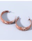 Fashion White Alloy Painted C-shaped Earrings