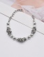 Fashion Silver Metal Opal Thorn Bracelet