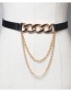 Fashion White Chain Tassel Belt Waist Chain