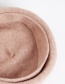 Fashion Beige Wool Knitted Pile Cap Beret