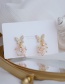 Fashion Gold Color Crystal And Diamond Butterfly Earrings