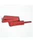 Fashion Red Elastic Pin Buckle Belt With Willow Studs