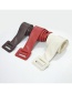 Fashion Red Pu Imitation Sheepskin Waist Wide Belt