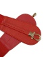 Fashion Red Metal Double Buckle Waist Belt