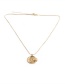 Fashion Gold Coloren-2 Copper Plated Real Gold Sun Necklace