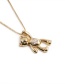 Fashion 8# Copper Inlaid Zirconium Bear Box Chain Necklace