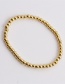 Fashion Gold Color Copper Plated Real Gold Round Bead Bracelet
