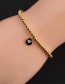 Fashion White Copper Drop Oil Round Eyes Beaded Bracelet
