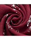 Fashion Bronzing Wine Red Hot Silver Color Christmas Elk Snowflake Print Scarf