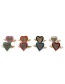 Fashion Orange Copper-plated Real Gold Color Dripping Heart-shaped Ring